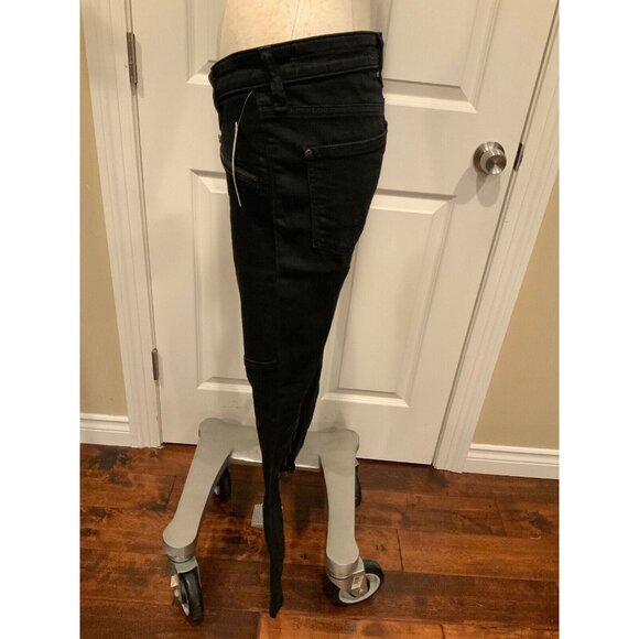 Pilcro and the Letterpress Dark Wash “Serif” Skinny Leg Black Jeans, Size 27 - Picture 4 of 8